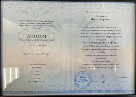 Документ об образовании — Академия Бурганова